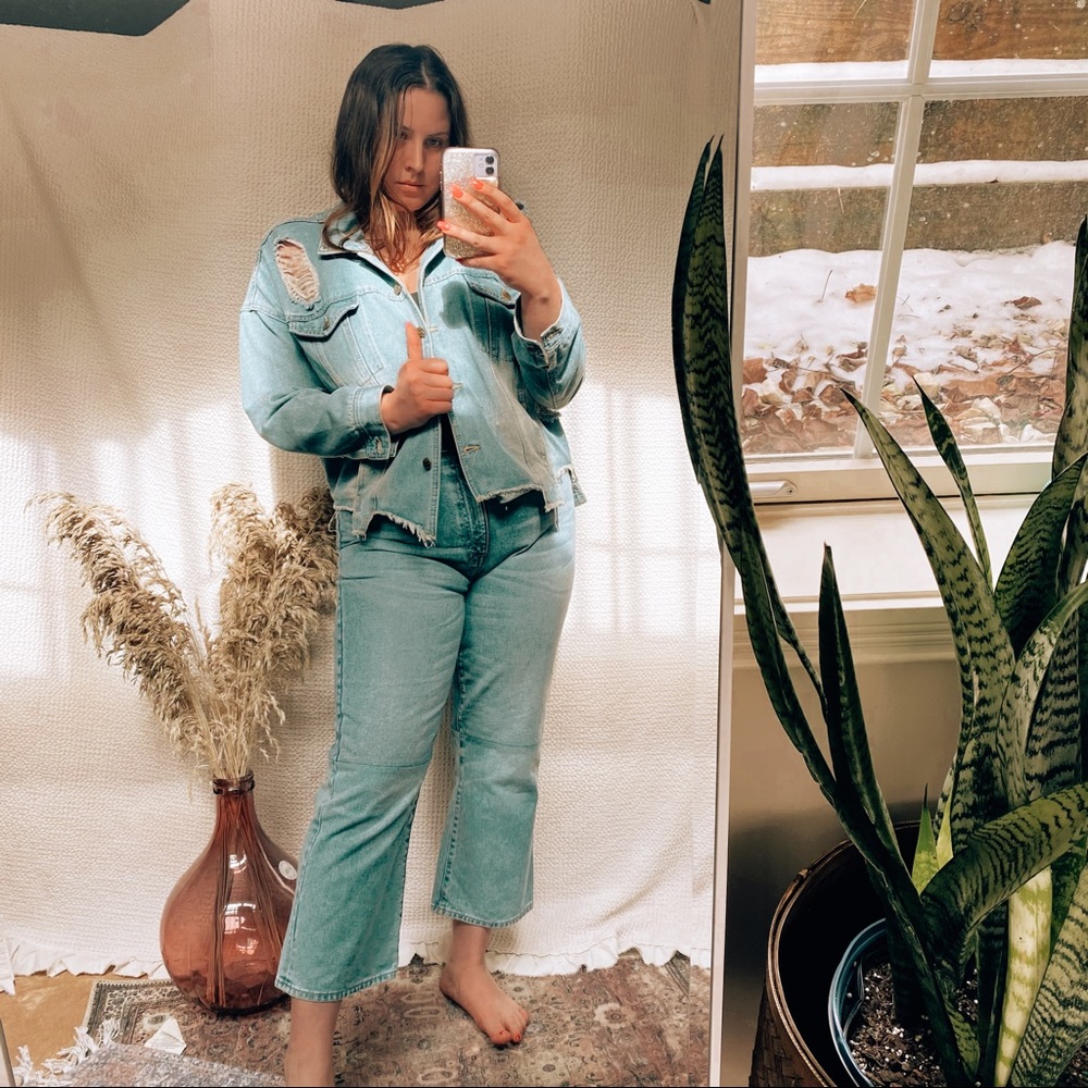 Ripped Jean Jacket